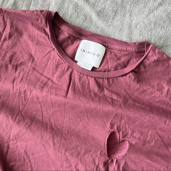 Inimigo Tee w/Embroidered Heart - Picture 3 of 3